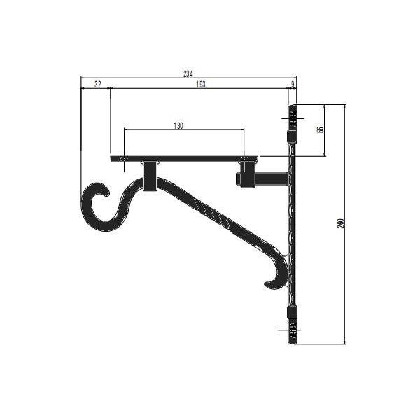 ポスト取付台座B
