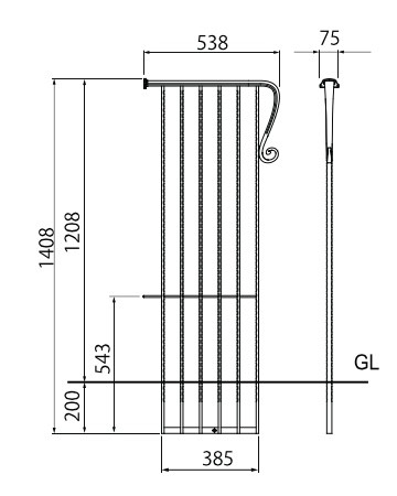 フェンスのサイズ