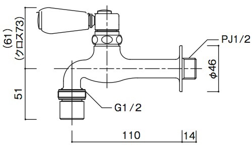 水凛フォーセット・寸法図