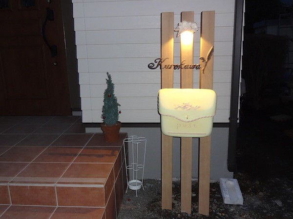 ティンバーに付けたポーチ