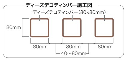 ディーズデコ・ティンバー間隔