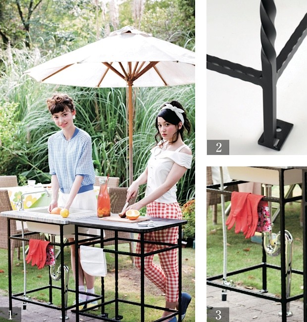 ガーデンシンク・ロココの細部