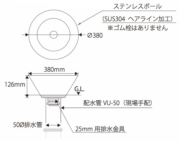 ステンレスボールのサイズ