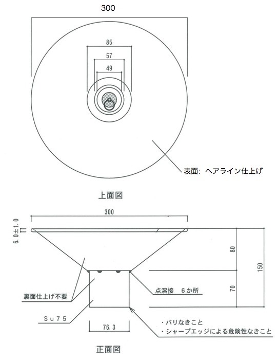 ガーデンパンのサイズ