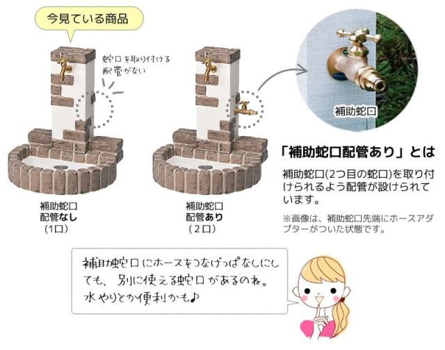 立水栓ユニット レトロブリックタイプ 1口