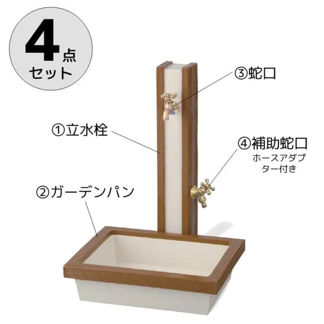 立水栓ユニット URBAN WOOD アーバンウッド 特長2