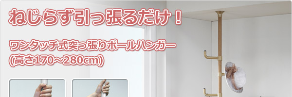 突っ張りポールハンガー