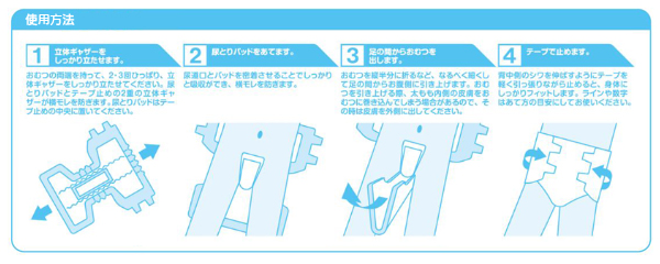 日本製紙クレシア【業務用】アクティ テープ止めベーシックケアLサイズ(吸収量600cc)17枚×4(68枚)