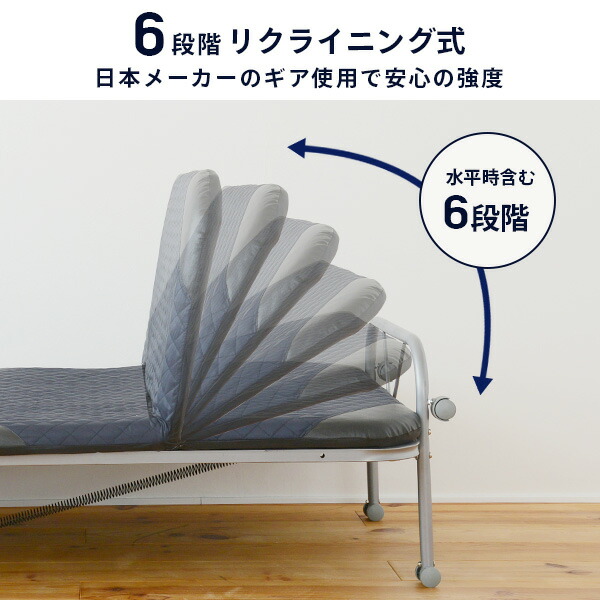 折りたたみベッド ネイビー 折りたたみベッド シングル ネイビー 組み立て不要 折りたたみ
