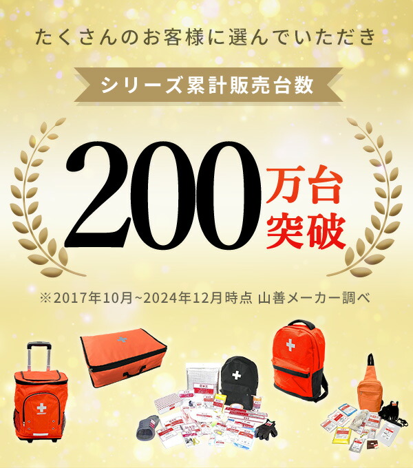 4個セット】 防災セット(災害対策30点セット) YBG-30R*4 家族 4