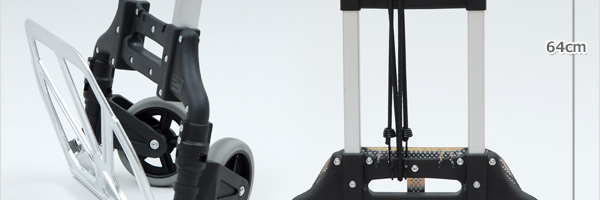 丈夫で軽量なアルミフレーム採用