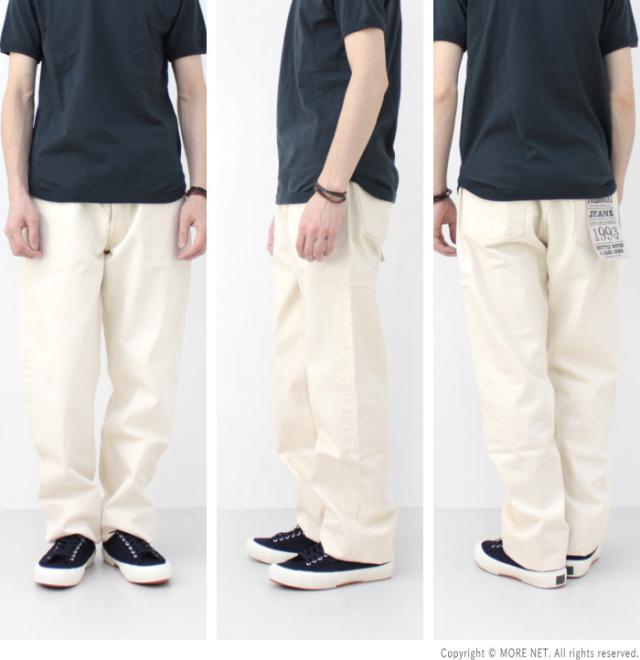 フルカウント FULLCOUNT ワイドエクリュセルヴィッチデニム 0105EC メンズ 日本製 13.7oz ホワイトジーンズ