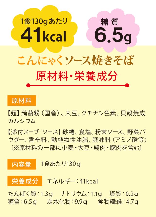 こんにゃく焼きそば　ソース焼きそば　こんにゃくラーメン