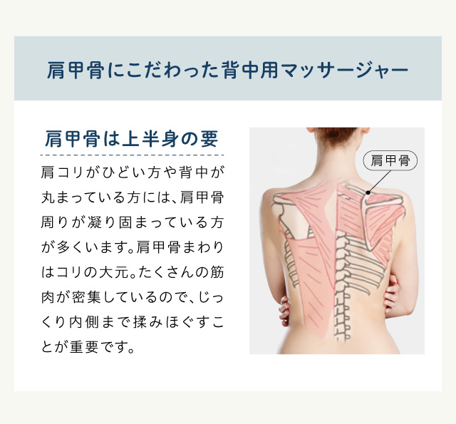 プロイデアマッサージャーNEMOMI背中