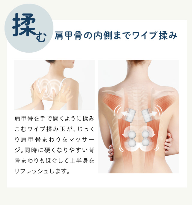 プロイデアマッサージャーNEMOMI背中