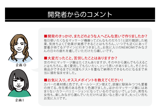 プロイデアマッサージャーNEMOMI背中