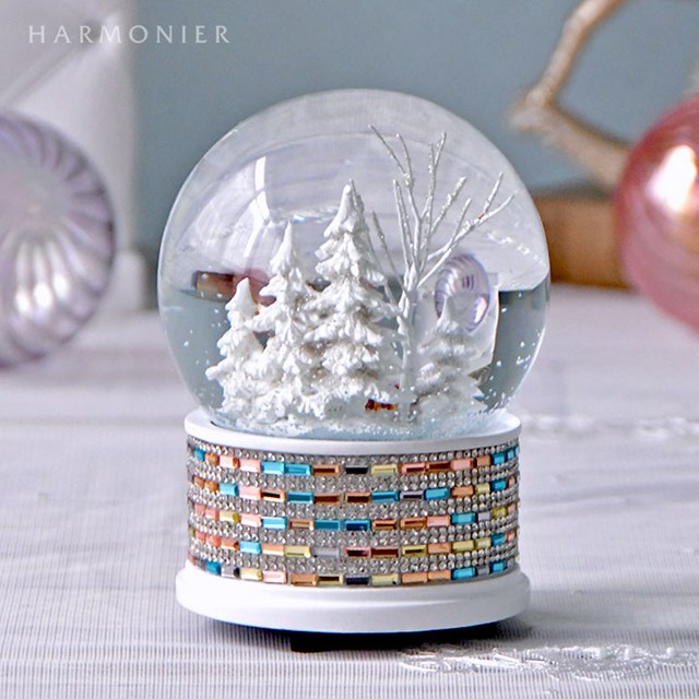 ハルモニア　チャーチツリー　スノードーム ゴールドスタンドチャーチスノードーム｜クリスマス雑貨の通販