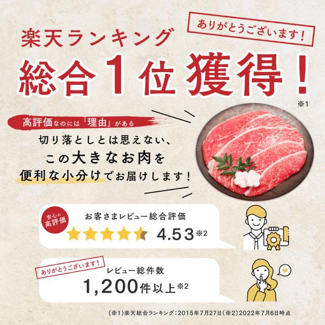 黒毛和牛A5等級
こくうま切り落とし