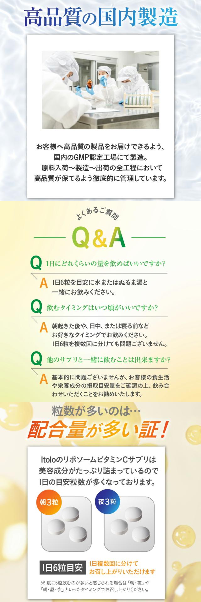  国内生産 高濃度 ビタミン ビタミンC リポソーム 