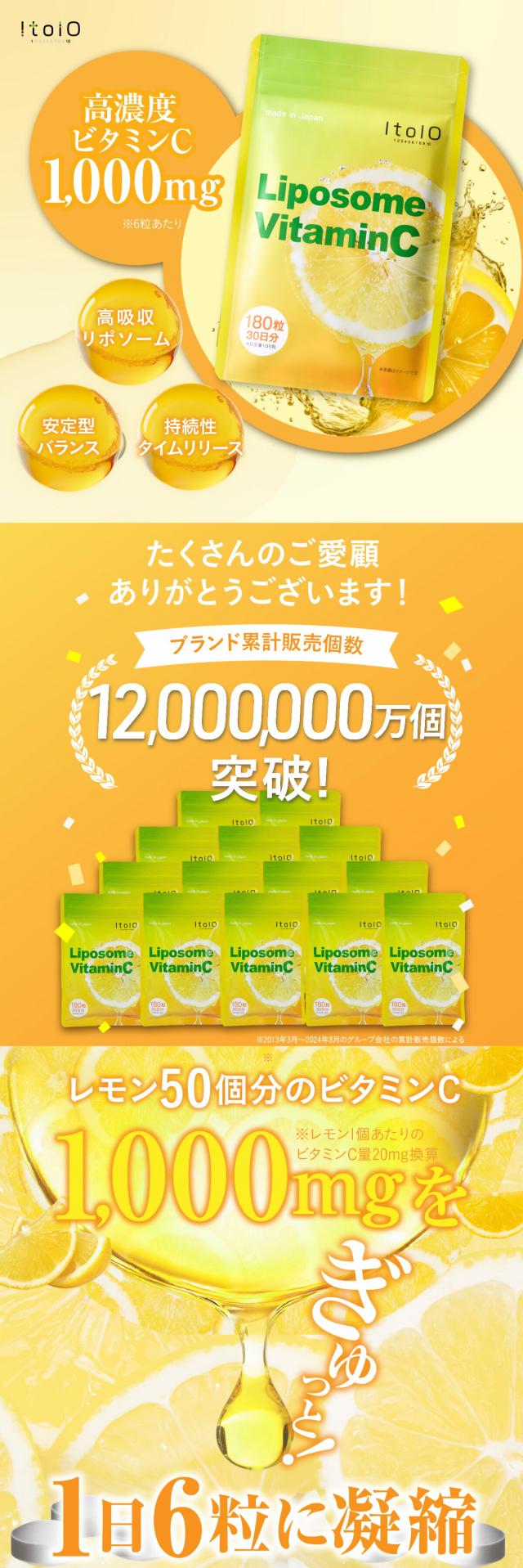  FV 1000mg 高濃度 ビタミン ビタミンC リポソーム 