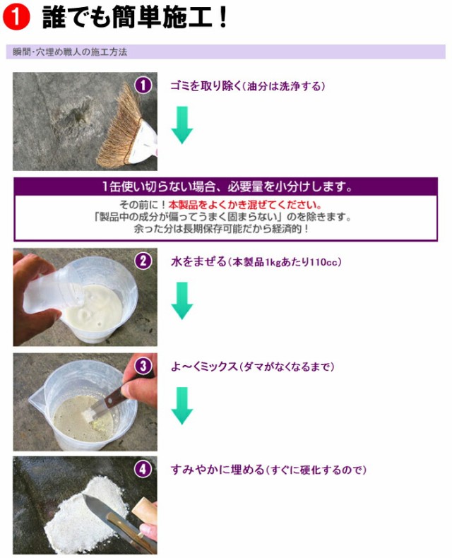 最新品お得 瞬間・穴埋め職人20kgの通販はau PAY マーケット - エクシーズ au Wowma!店|商品ロットナンバー:424116145 通販特価