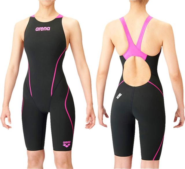 アリーナ WA承認アクアフォースフュージョントライ ハーフスパッツオープンバック arena 【競泳水着】アクアフォースフュージョントライ ハーフ