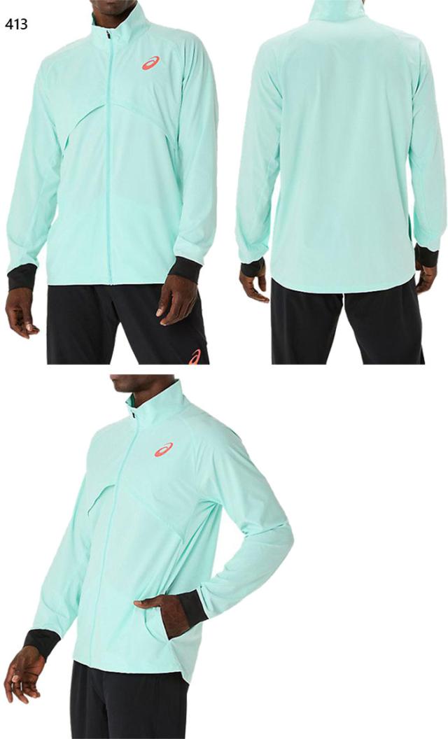 2025新作 ASICS HYBRID ストレッチウーブンジャケット M HYBRID STRETCH WOVEN JACKET | ILLUMINATE MINT | メンズ