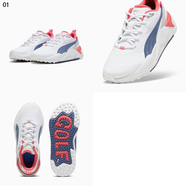 新品未使用 プーマ ゴルフシューズ ホワイト PUMA プーマ（PUMA）（メンズ）ゴルフシューズ 2E スパイクレス