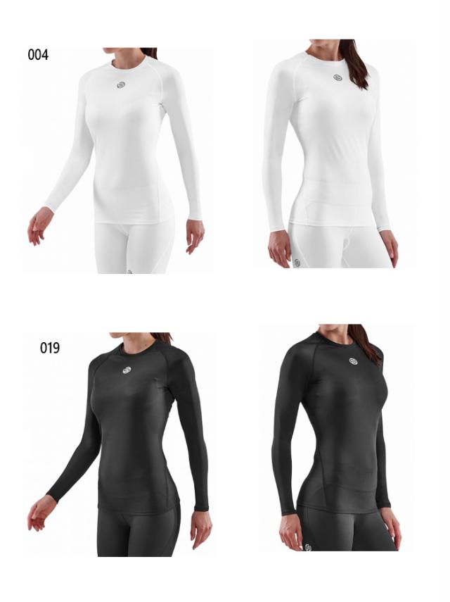 スキンズ　長袖シャツ　レディースS スポーツインナー　トップス スキンズ（SKINS）（レディース）長袖Tシャツ レディース 保温