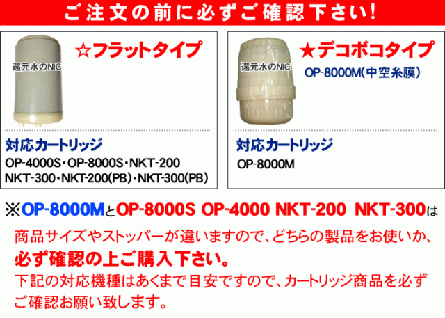 カートリッジの形状にご注意ください