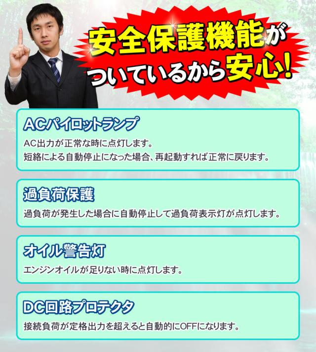 ニチネン発電機G-CubicジーキュービックKG-071