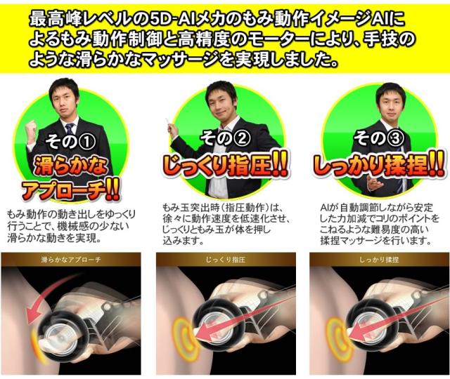5D-AIメカにより手技のような滑らかなマッサージを実現03