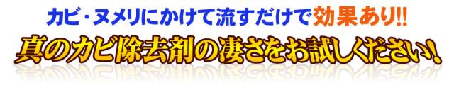 おそうじ天下カビ除去洗剤G(2L)はカビ、ヌメリにかけて流すだけで効果あり！！
