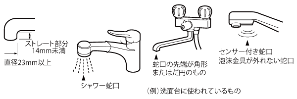 工事が必要な蛇口