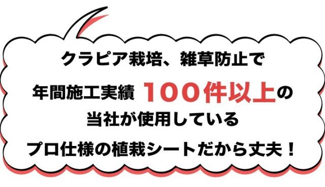 年間100件以上の施工現場で使っている植栽シート
