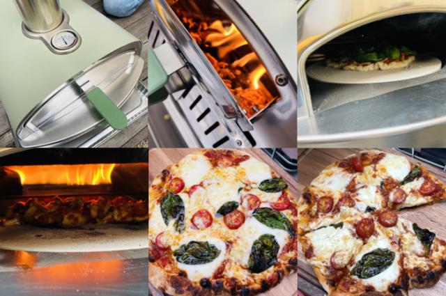 ピザ窯 ZiiPa 国産ペレット900g付 おしゃれで万能 温度計付きの本格