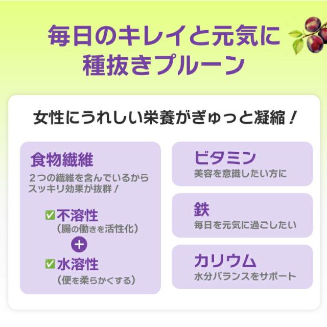 種抜きプルーンは女性に嬉しい栄養素が豊富