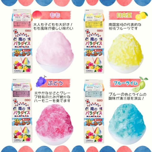 南のパラダイス 氷蜜 果汁入りシロップ