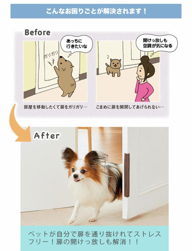 わん にゃんフリーパス 犬 4年保証 猫 ペットドア 犬用ドア ペット Peppy 冷暖房対策 ペピイ 猫用ドア