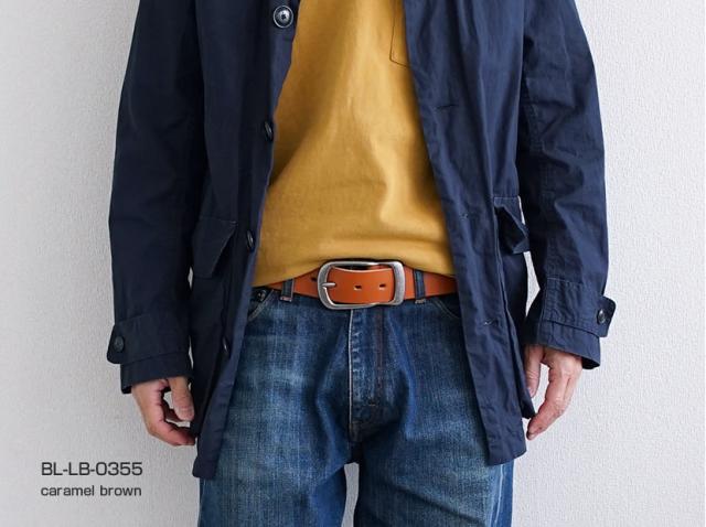 大きなバックルでメンズライクな37mm幅