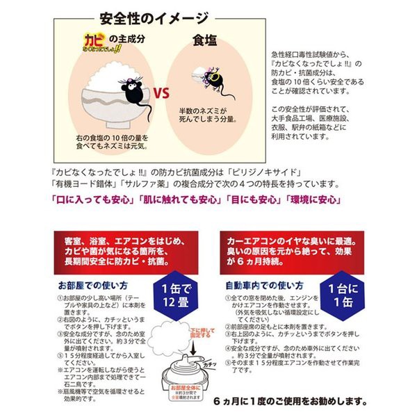 カビなくなったでしょ 3個セット 除菌 消臭 防カビ 抗菌エアソール ウィルス除去 掃除 カビ予防の通販はau Wowma ワウマ 素肌べっぴん館 商品ロットナンバー 424972445