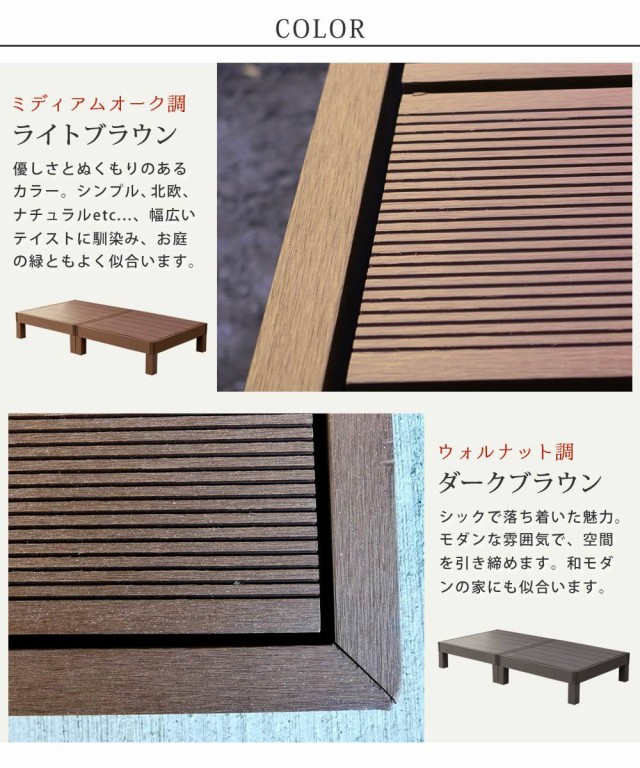 ウッドデッキ 人工木 90 庭 ベンチ 樹脂 屋外 diy キット セット 縁台