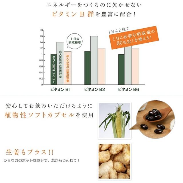 におわないにんにくサプリ。ビタミンB,アミノ酸、ニンニクのサプリメント。国産・青森県産にんにく使用。
