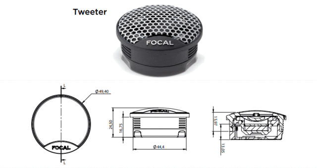 FOCAL フォーカル IS TOY 165-TWU 16.5cmコンポーネント2ウェイ ...