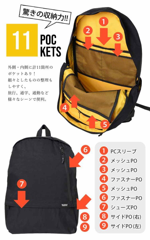 通販限定 リュック 通学 高校生 女子 男子 撥水 Healthknit ヘルスニット Hkb1156 リュック レディース メンズ おしゃれ 大容量 軽量 軽い リュッ 全ての Farmerscentre Com Ng