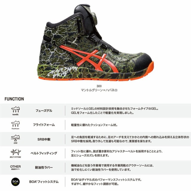 アシックス 安全靴 ウィンジョブ CP304 BOA MAGMA 300：マントルグリーン×ハバネロ | asics 2023 2023年 限定 限定品  限定色 限定カラー 数量限定 新色 新作 作業靴 おしゃれ カジュアル かっこいい メンズ レディース 大きいサイズの通販はau PAY マーケット  - 資材 ...