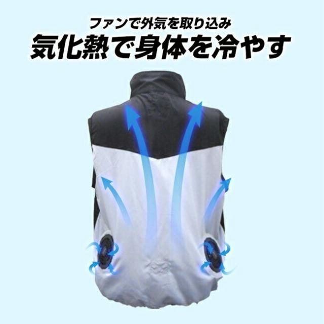 【7.4V ファン＆バッテリーセット付】ブレイン BRAIN 【MESH-KB-111-1】胸スイッチ/空調ベスト