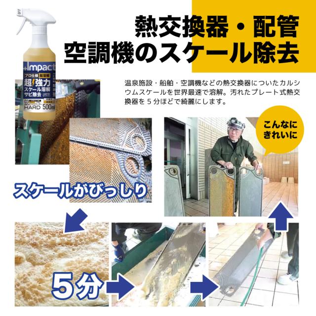 サビ取り剤 サビ落とし カルシウム スケール 除去剤 エフロ カルキ 尿石 除去剤 インパクトデスケーラー