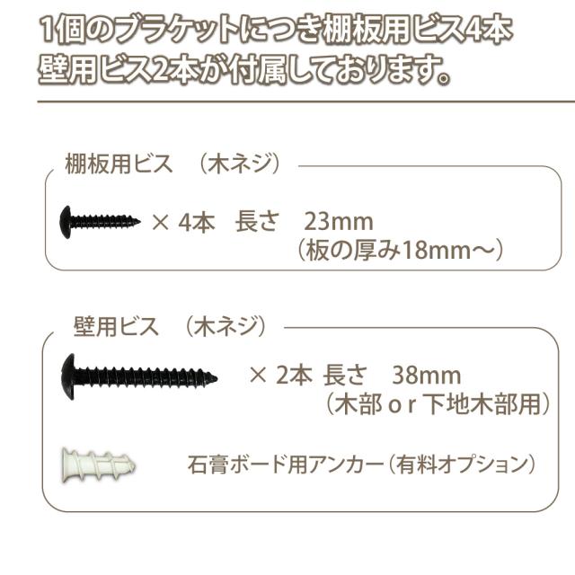 アイアンブラケットつや消し黒コの字型