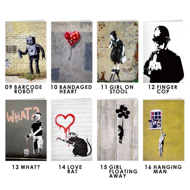 グリーディングカード バンクシー BANKSY メッセージカード 封筒